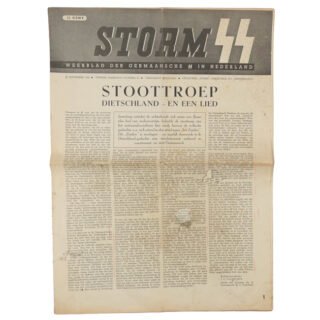 Dutch 'Storm SS' Newspaper