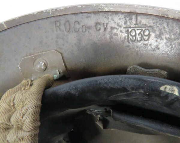 Early War Home Front Wardens Mk11 Steel Helmet Dated 1939 in General