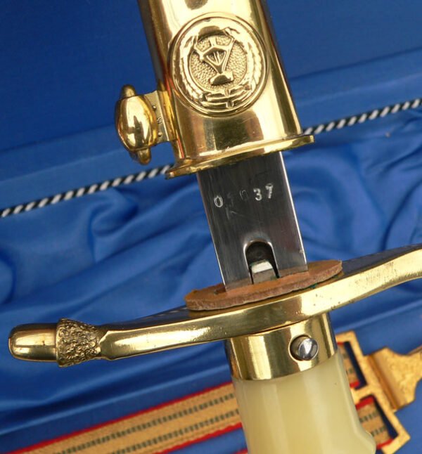 East German General's Dagger in Presentation Case