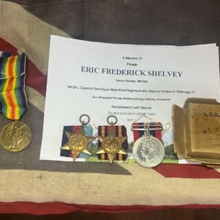 Father & Son group. Father present at Jutland, son KIA Battle of Imphal 1944. 4Bn RW Kents in Groups