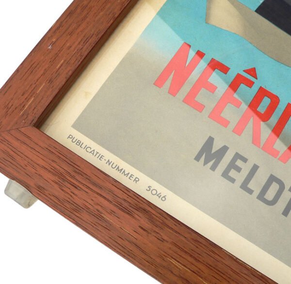 Framed Dutch 'Kriegsmarine' recruitment poster