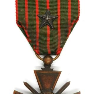 French Croix de Guerre 1914-1917 issue. with Three Bronze Stars. in Gallantry & honours