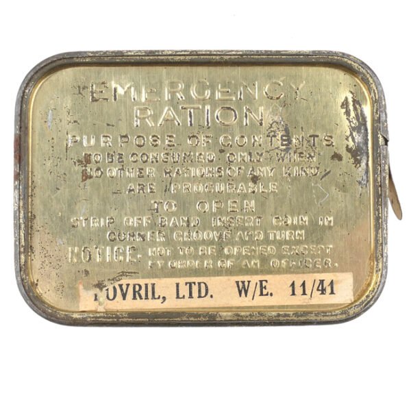 Full unissued British 'Emergency Ration' Tin