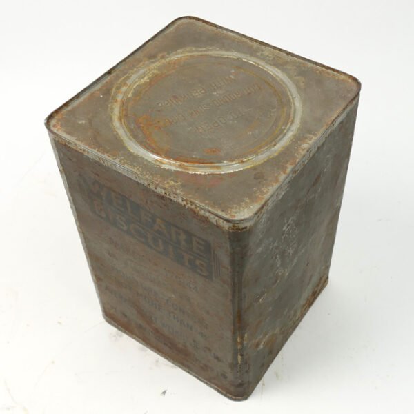 Full unissued British Welfare Biscuits Tin 1944