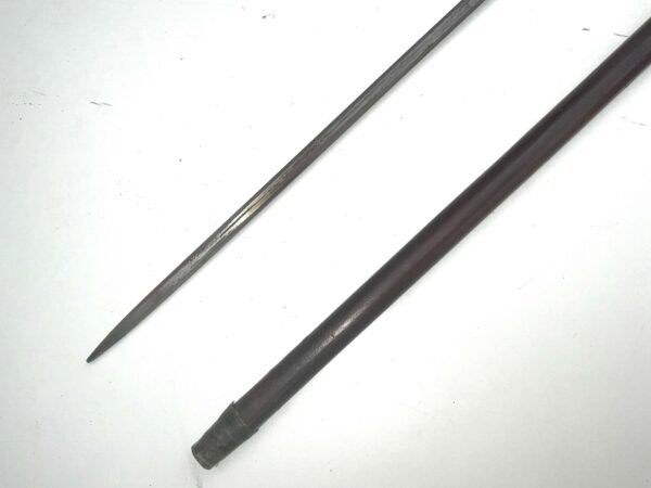 Gentleman’s walking stick sword stick with horn handle & silver collar in Swagger & walking sticks
