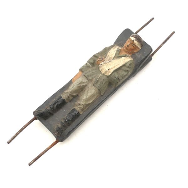 German Lineol Wounded Soldier on Stretcher