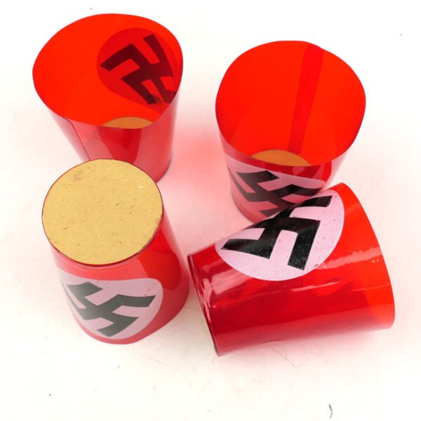 German Patriotic Swastika Candle Holders