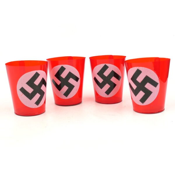 German Patriotic Swastika Candle Holders