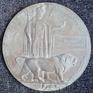 Great War Death Plaque (Harris) in Casuality