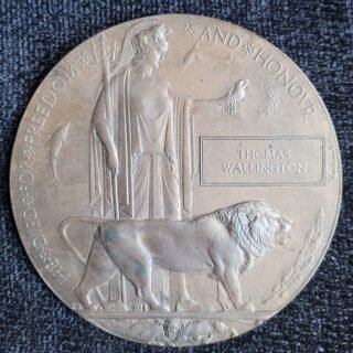 Great War Death Plaque (Wallington) in Casuality
