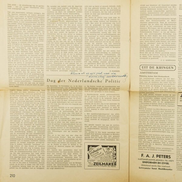 'Het Rechtsfront' Newspaper 1942