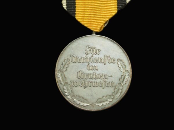 III Reich Mine Rescue Service Decoration. in Gallantry & honours