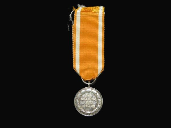 III Reich period Half Size Miniature Life Saving Medal. in Gallantry & honours