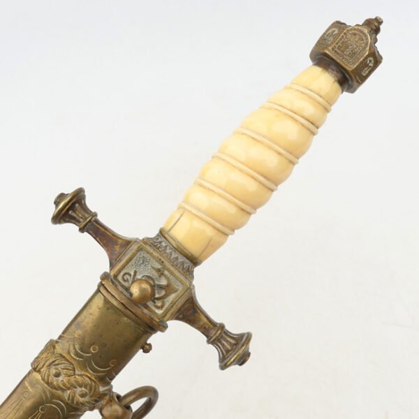 Kaiserliche Marine Officer's Dagger with Ivory Grip to 'Freiherr von Stein'