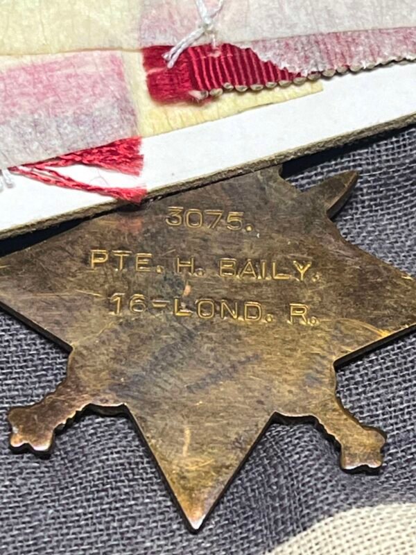 KIA 1st Day of the Somme 1/7/1916. Baily. 16th Londons, Westminster Rifles. Bath. in Groups