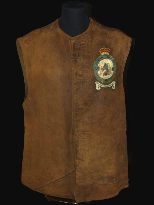 Leather Jerkin with 137 Squadron Painted Crest. in WW2 jackets & coats