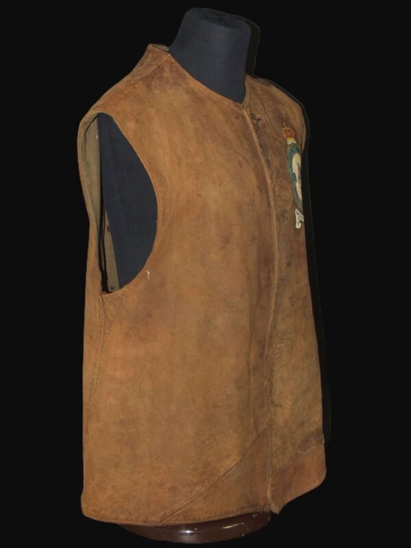 Leather Jerkin with 137 Squadron Painted Crest. in WW2 jackets & coats