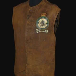 Leather Jerkin with 137 Squadron Painted Crest. in WW2 jackets & coats