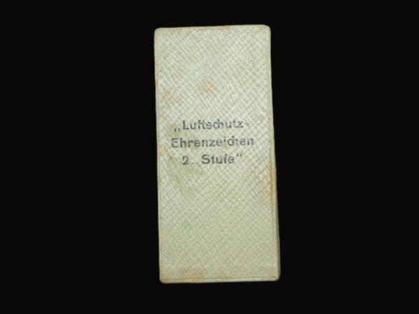 Luftschutz Second Class Medal in Titled Box of Issue. in Gallantry & honours
