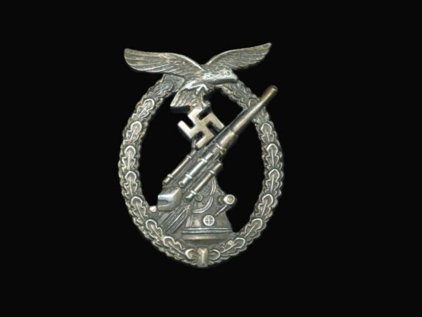 Luftwaffe Flak badge in case of issue by Assmann. in General medals