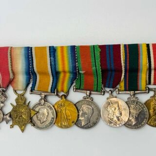 MBE Miniature Group. in Gallantry & honours