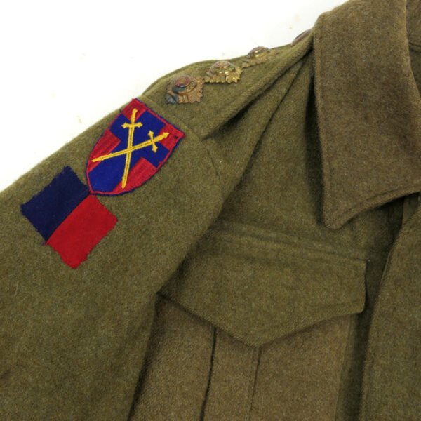 Named British P37 HQ 21st Army Group Captain's Battle Dress Jacket