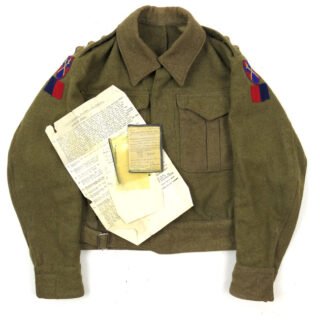 Named British P37 HQ 21st Army Group Captain's Battle Dress Jacket