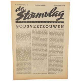 NJS (Jeugdstorm) 'de Stormvlag' Newspaper