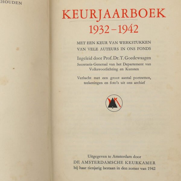 NSB 'Keurjaarboek 1932-1942'