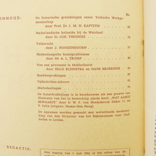 NSB 'Volksche Wacht' Magazine 1941