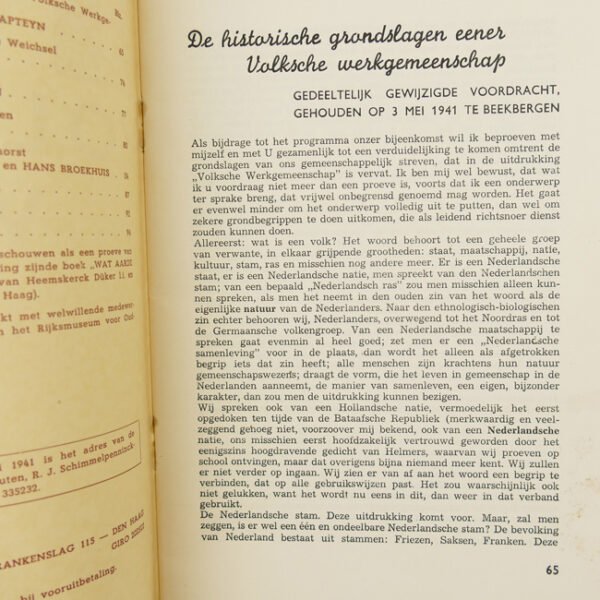 NSB 'Volksche Wacht' Magazine 1941