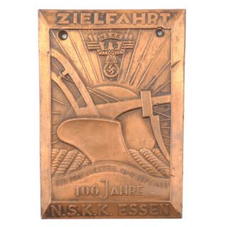 NSKK 'Zielfahrt 100 Jahre NSKK Essen' 1933 Plaque