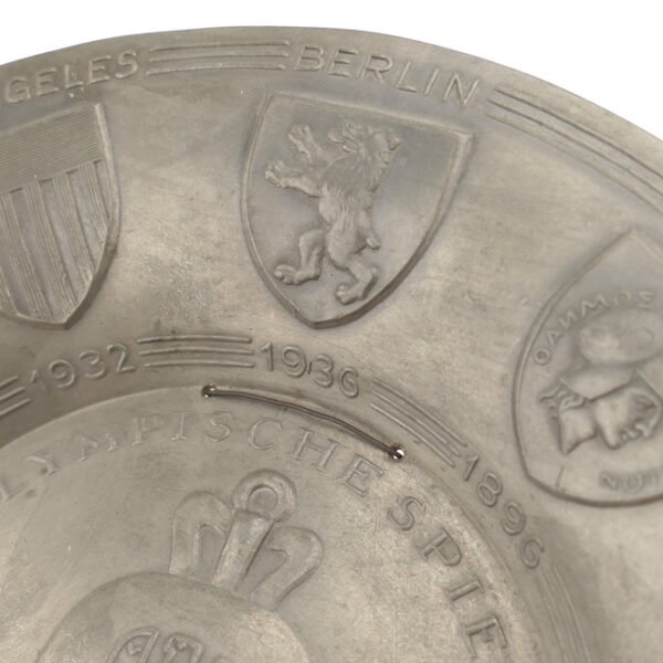 Olympic Games 1936 Pewter Plate