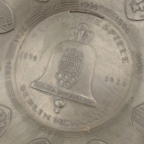 Olympic Games 1936 Pewter Plate