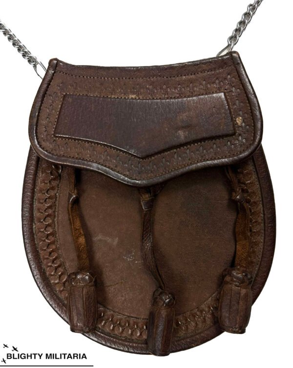 Original 1940s Leather Sporran by 'R W Forsyth' in General