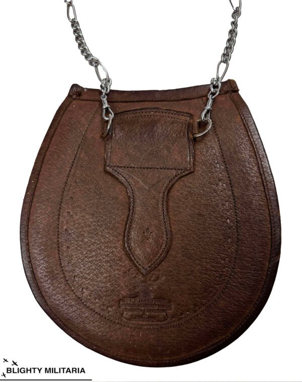 Original 1940s Leather Sporran by 'R W Forsyth' in General