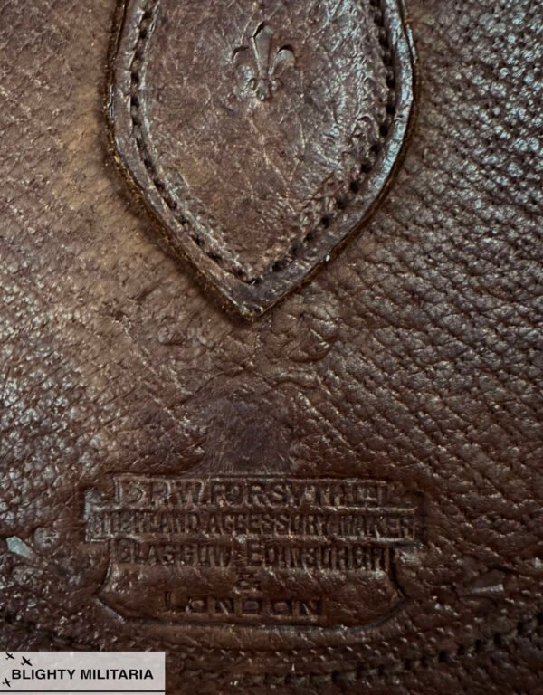 Original 1940s Leather Sporran by 'R W Forsyth' in General