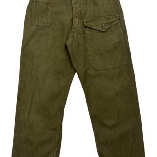 Original 1944 Dated British Army Denim Battledress Trousers - Size 6 in Trousers & shorts