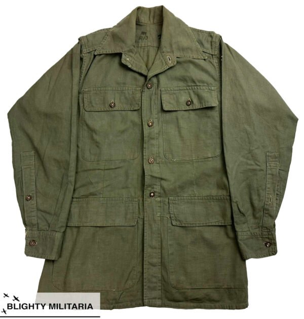 Original 1945 Dated Indian Made Jungle Green Bush Jacket in Shirts