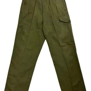 Original 1950s British Army 1950 Pattern Jungle Green Trousers - Size 8 34x32 in Trousers & shorts