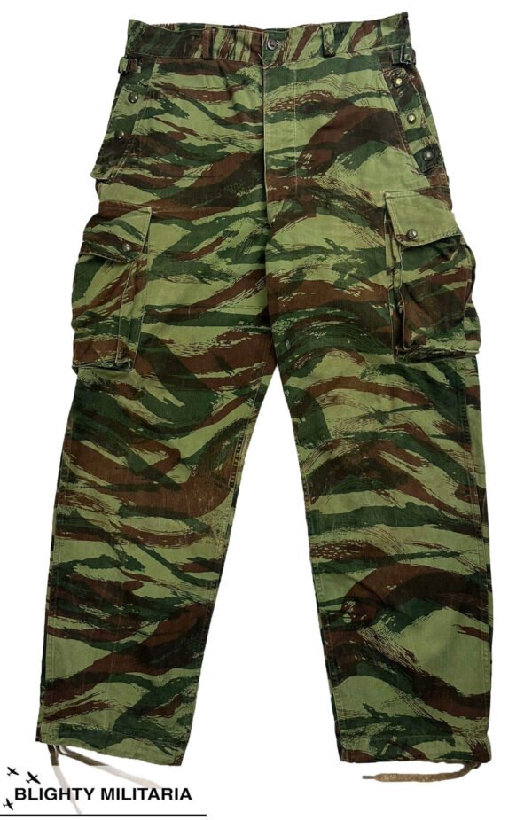 Original 1950s French Army TAP 47/56 Lizard Camouflage Trousers in Trousers & shorts