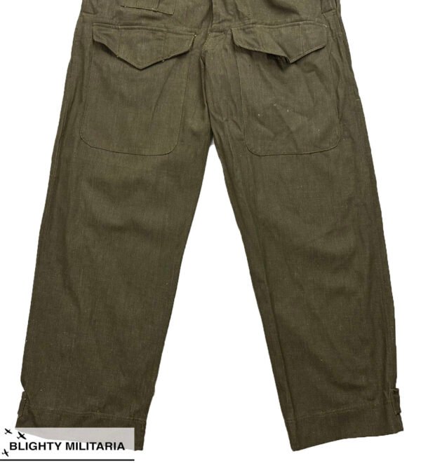 Original 1952 Dated British Army Denim Tank Suit - Size 3 in Overalls