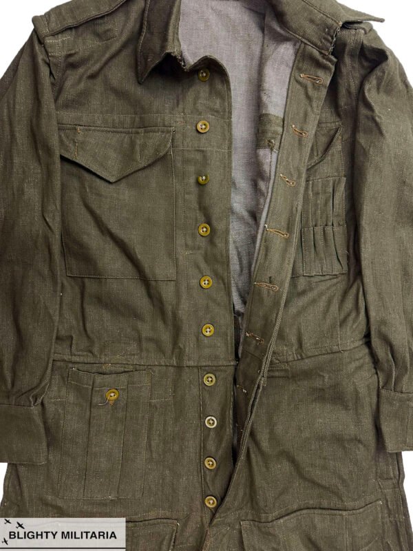 Original 1952 Dated British Army Denim Tank Suit - Size 3 in Overalls