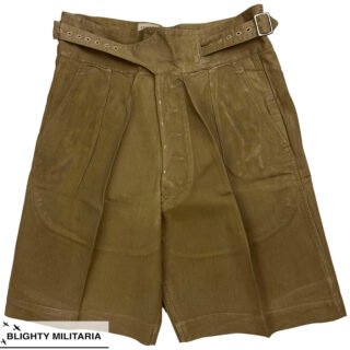Original 1955 Dated 1950 Pattern Khaki Drill Shorts - Size 8 in Trousers & shorts
