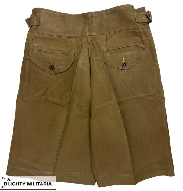Original 1955 Dated 1950 Pattern Khaki Drill Shorts - Size 8 in Trousers & shorts