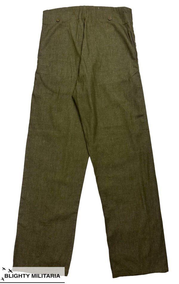 Original 1956 Dated British Denim Battledress Trousers - Size 7 in Trousers & shorts