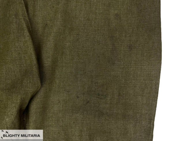 Original 1956 Dated British Denim Battledress Trousers - Size 7 in Trousers & shorts