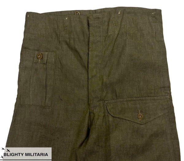 Original 1956 Dated British Denim Battledress Trousers - Size 7 in Trousers & shorts