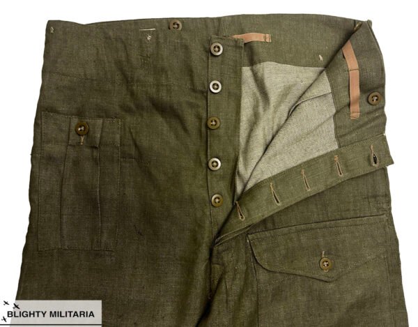 Original 1956 Dated British Denim Battledress Trousers - Size 7 in Trousers & shorts