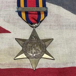 Original Burma Star with Pacific clasp in Singles